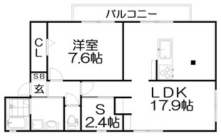 寝屋松本ハイツの物件間取画像